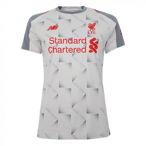 Camiseta Liverpool Replica Tercera Ropa Mujer 2018/19 Blanco